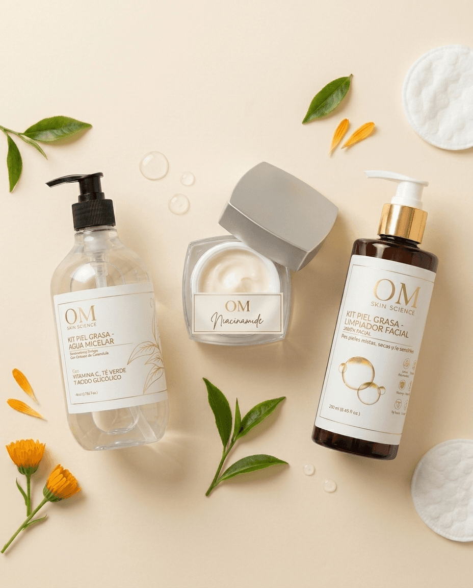 kit piel grasa niacinamida micelar colombia skincare vista alterna