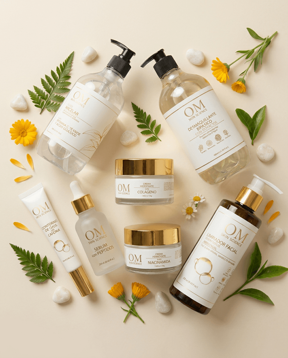 kit skincare advanced 7 productos rutina completa colombia vista alterna